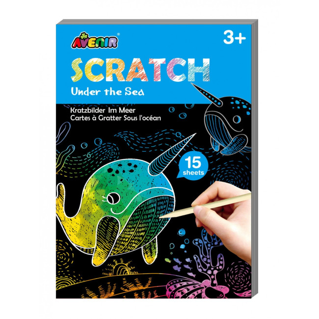 Avenir Ζωγραφική Mini Scratch Book Under The Sea