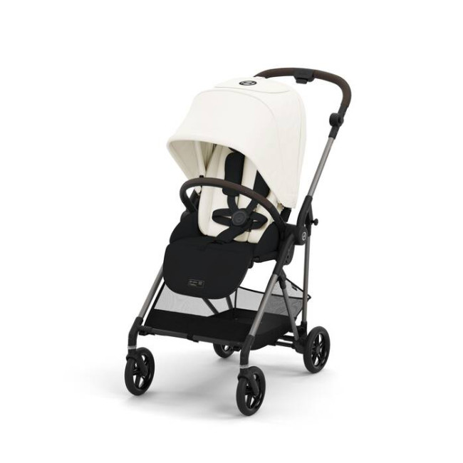 Cybex Καρότσι Melio Taupe Frame Canvas White