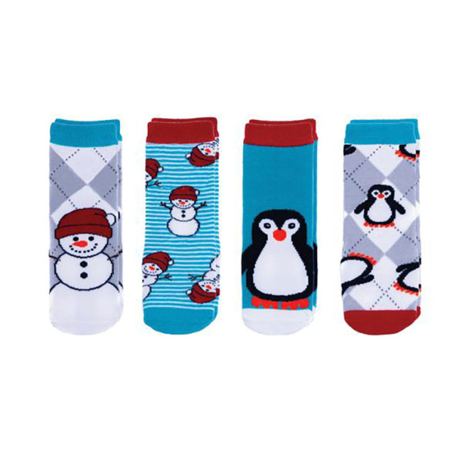 FlapJackKids Mix And Match Socks Penguin/Snowman