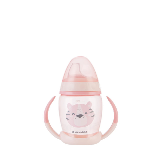 Kikka Boo PP Ποτηράκι Με Καπάκι 200ml Happy Face Pink