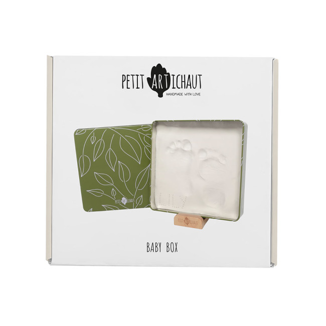 Petit Artichaut Αναμνηστικό Αποτύπωμα Baby Box Square Olive Tree